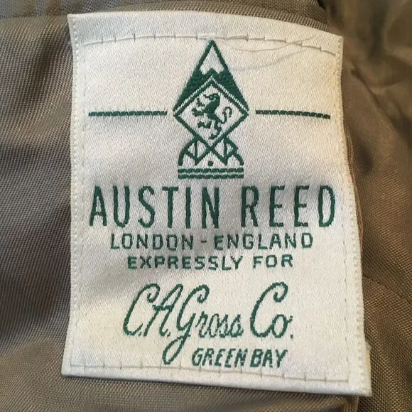 VTG Tweed Blazer Sports Coat UK Great Britain Jacket Two Button Austin Reed - Picture 4 of 14